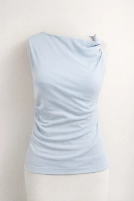 Blusa Alça Torcida Alongada