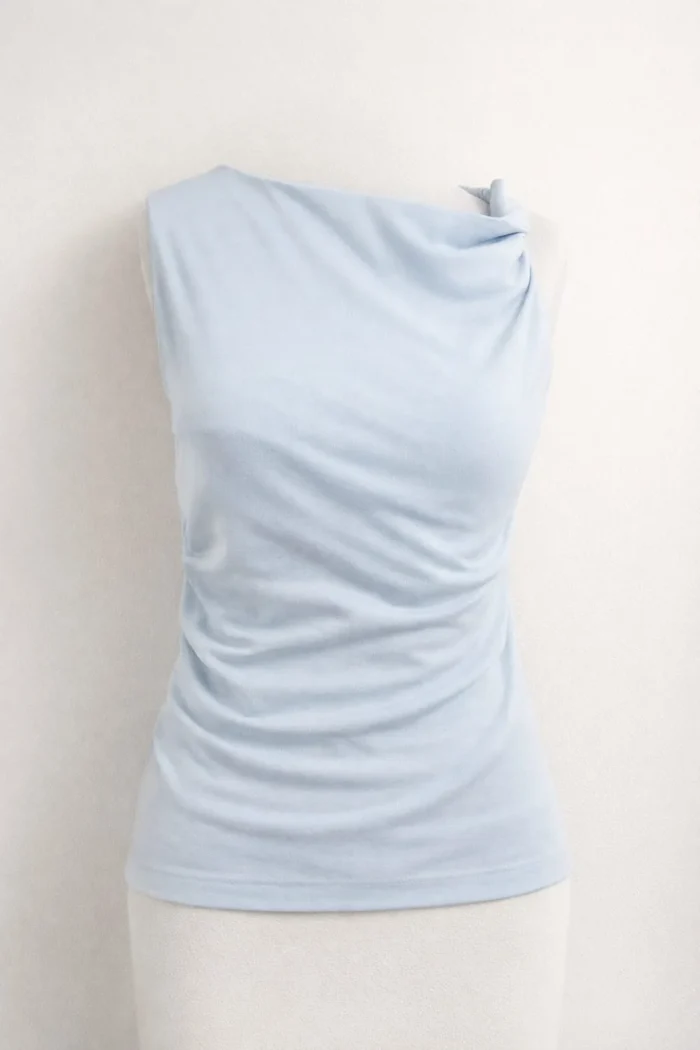 Blusa Alça Torcida Alongada